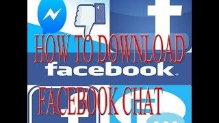 How to download Facebook chat?