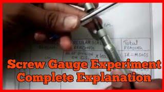 How to take reading observation least count of screw gauge/hindi/english/physics/11th/12th
