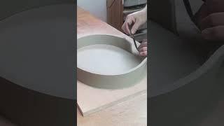 How to Make Soda Silicate Effect on Oval Pottery #handmade #ceramic #clay #tutorial #texture  #slab