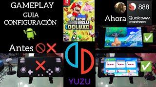 Emulator Yuzu android solución pantalla negra new super Mario bros.udeluxe  gameplay red magic 6 pro