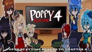 Poppy Playtime Reacts To Chapter 4 || Gacha Club || GCRV || Poppy Playtime || Lazy ||