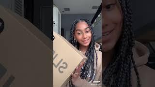 750Kicks Unboxing: Yeezy Slide Pure with @Rramita.ms Style Outfits Kicks OOTD Fit YT Yeezys Slides