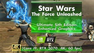 Star Wars The Force Unleashed in 2022 - 4K 60 FPS enhanced [Core i9, RTX 3070, 4K, 60 fps]