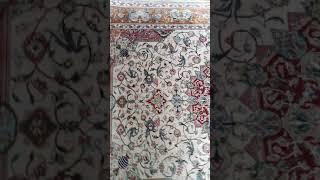 Persian silk vintage rug | Qum Persian handmade Vintage rug Handmade | Multi color shades