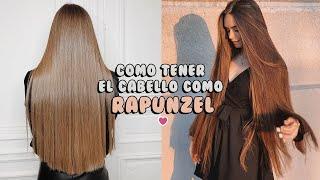 Cómo TENER EL CABELLO como RAPUNZEL (SÚPER LARGO)🪞 *tips, vitaminas, mascarillas, alimentación*