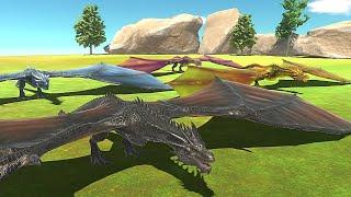 ALL DRAGON VS 3X FACTION - Animal Revolt Battle Simulator