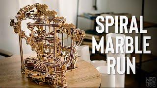 Spiral Marble Run - Wood Trick Model Kit. How it Works?!