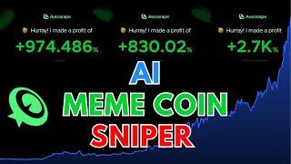 BEST AI TRADING BOT ( AUTO BUY & SELL ) SOLANA MEMECOIN | COPY TRADING BOT