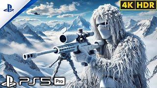 (PS5) The Best Mission Silent Snowy Mountain | Realistic Graphics Gameplay [60FPSHDR] Call of Duty