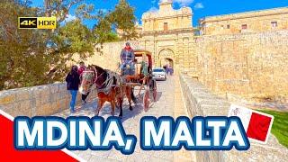 MDINA MALTA | Full tour of the silent city of Mdina [Filmed in HDR]