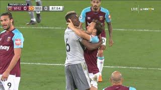 Look Paul Pogba fighting with Mark Noble HD