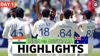 India vs Australia 3rd Test Day 1 Full Match Highlights | IND vs AUS 3rd Test Day 1 Full Highlights