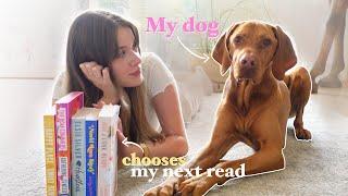 My DOG Picks My NEXT READ  *Spoiler free Reading Vlog*