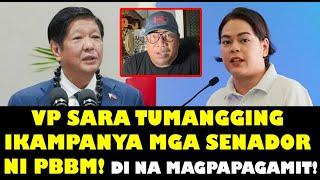 VP SARA TINANGGIHAN SI PBBM NA IKAMPANYA ANG ADMIN SENATORIABLES! MATAPOS MAGRESIGN UMALAGWA SURVEY!