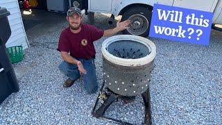 Washing Machine Drum turned into a Chicken Plucker | DIY | $100 Project