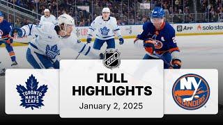 NHL Highlights | Maple Leafs vs. Islanders | January 02, 2025