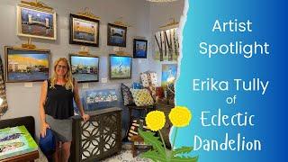 Artist Spotlight; Erika Tully at theArtWorks Art Gallery and Arts Complex, Downtown Wilmington NC