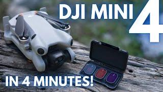 DJI Mini 4 Pro - in 4 minutes!! Specs, prices with pics, (UK extended battery?)