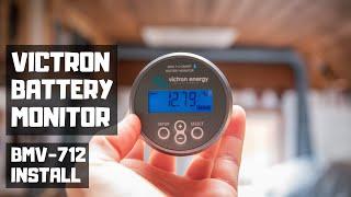 HOW to INSTALL Victron BMV-712 smart battery monitor in DIY CAMPERvan. More van electrical setup!!