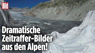 Schweizer Gletscher schmelzen in Rekordzeit | Zeitraffer-Video