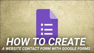 How to Create a Website Contact Form With Google Forms