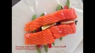 Salmon in Carta fata® www.decorfooditaly-usa.com