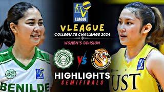 CSB VS. UST Full Game Highlights | SEMIFINALS Game 1 | V-League Collegiate Challenge 2024