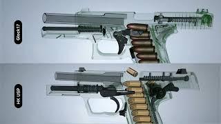 Comparison of 9mm pistol mechanical systems #MasongGun