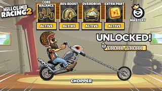 Hill Climb Racing 2 - NEW MASTERY CHOPPER BIKE Unlocked and Fully Upgraded