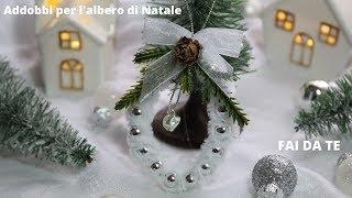 Tutorial decorazioni per l'albero di Natale fai da te/ Tutorial Christmas decoration 