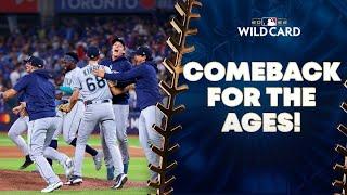 WHAT A COMEBACK! Mariners come back from an 8-1 deficit to finish off the Blue Jays!
