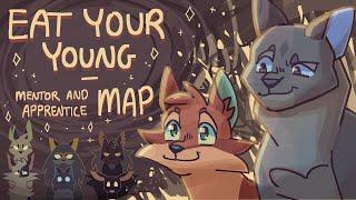 (BACKUPS OPEN) Eat Your Young || MENTOR + APPRENTICE WARRIOR CATS || MAP CALL