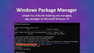 A Look at winget, Windows Package Manager for Windows 10