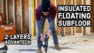 Floating An Insulated Sub-Floor On Concrete Floor