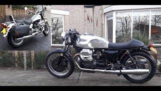 Guzzi 1100 caferacer, first time out