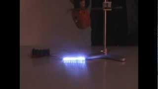 Heated glass - electric conductor - physics experiment