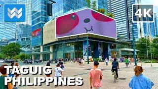 [4K] Bonifacio Global City (BGC) in Taguig Philippines  Bonifacio High Street Modern Walking Tour