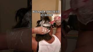 ️RELAXER TOUCH-UP AT HOME️ #relaxedhair #relaxedhaircare #relaxerday