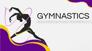 Gymnastics Theme Animated PPT Template