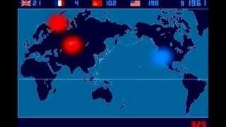 A Time Lapse Map of Every Nuclear Explosion Since 1945   by  Isao Hashimoto