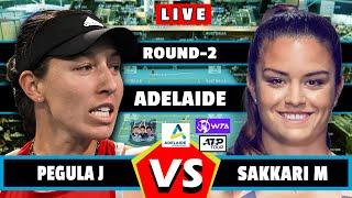 LIVE: Pegula J vs Sakkari M • Adelaide #round2 #Pegula #Sakkari #tennis #wta  #atp