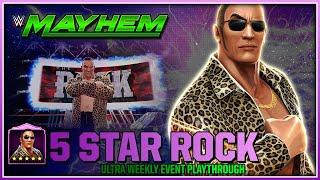 WWE Mayhem |  5 Star Rock | Ultra Weekly Event Playthrough