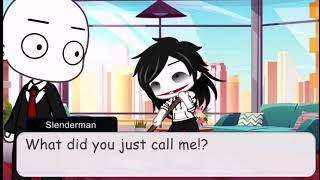 Gachaclub - If Jeff the killer call slenderman Dad - * Sugar crush meme * ( Creepypasta )