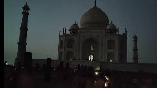 Evening tajmahal .. sham k time tajmahal kaisa dikhta hai...The lighting tajmahal