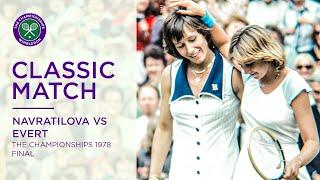 Martina Navratilova vs Chris Evert | Wimbledon 1978 Final | Full Match