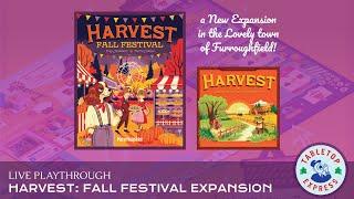 Harvest with Fall Festival Expansion Playthrough - A Cozy Celebration of Autumn!