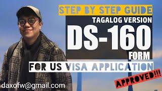 Step by Step Completion ng Form DS 160 sa US Visa Application | Non Immigrant Visa  | daxofw