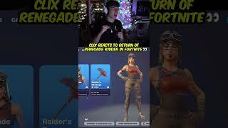 Clix REACTS to the return of the Renegade Raider in Fortnite 