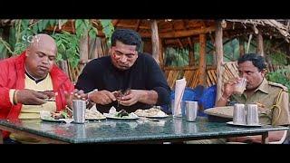 Police Orders Non Veg Meals to Prisoners in Dhaba Scene | Thriller Manju | Thrishakthi Kannada Movie