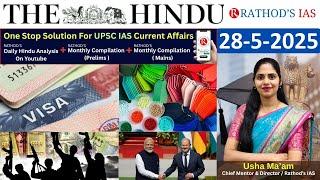 28-5-2025 | यूपीएससी के लिए अंग्रेजी में हिंदू विश्लेषण | दैनिक समसामयिकी | द हिंदू | upsc